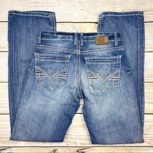 BKE Buckle Jake Distressed Destroyed Bootleg Jeans
